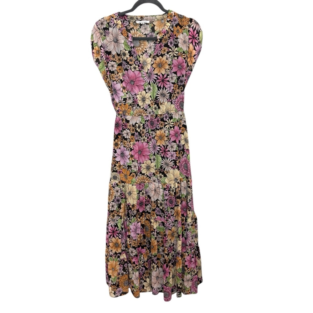 Steve Madden Floral Print Women's Dress midi dress size small